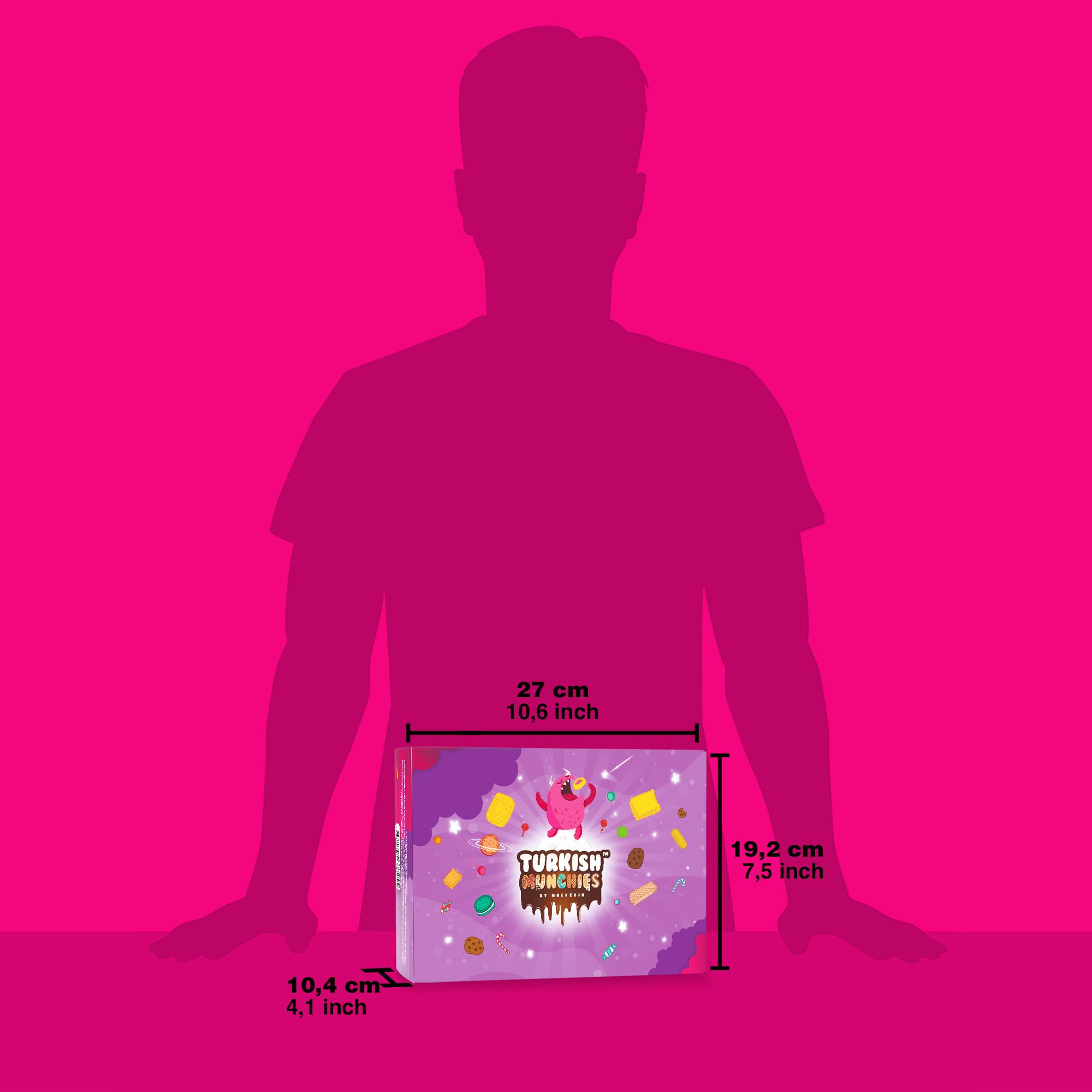 PremiuM Turkish Snack Box Turkish Munchies by Muekzoin Midi International Snack Box | Premium and Exotic Foreign Unique Snack Food Gifts Included | Try Extraordinary Turkish Gourmet Snacks | Candies from Around the World | Fantastic Space Themed Box | 12 Full-Size Snacks - Collins Global Snack Store