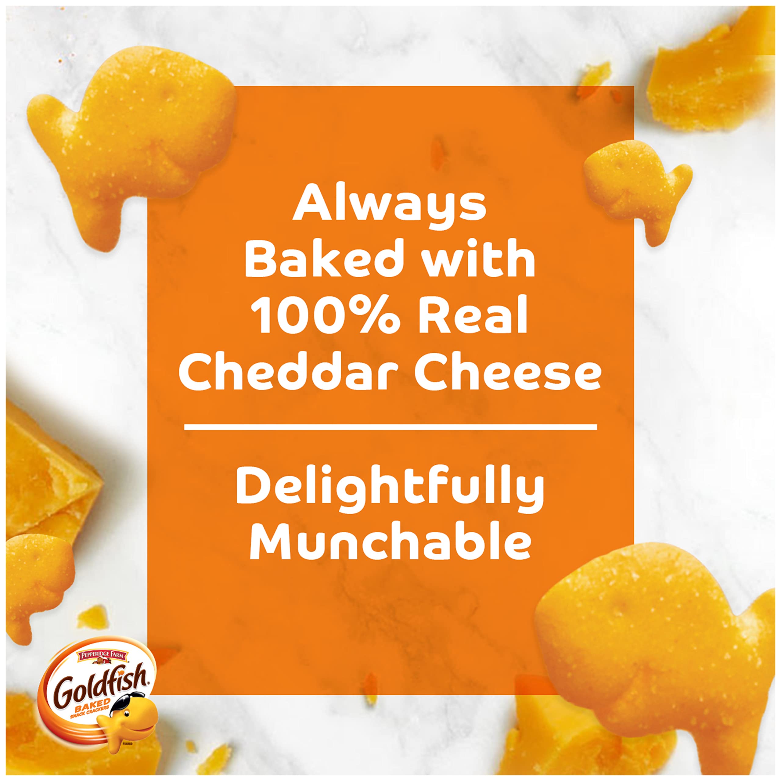 Goldfish Crackers Big Smiles Variety Pack | Cheddar, Colors & Pretzels | 30 Snack Packs