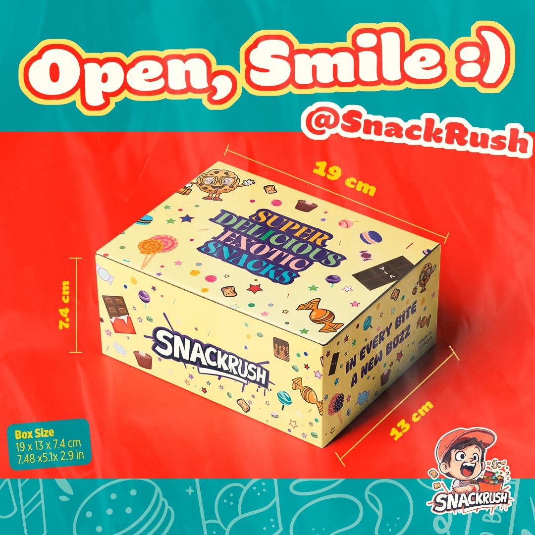 International Snack Box, 14+ Unique Treats, Snacks From Around the World, Universal Yums for Office, Family, Gifts And Parties, Suitable for use by Children and Adults, Foreign Snack Box - Collins Global Snack Store