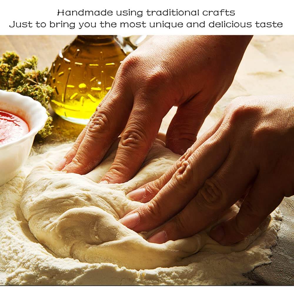 Hands kneading dough for handmade Chinese Spicy Latiao Gluten Strips with traditional ingredients.