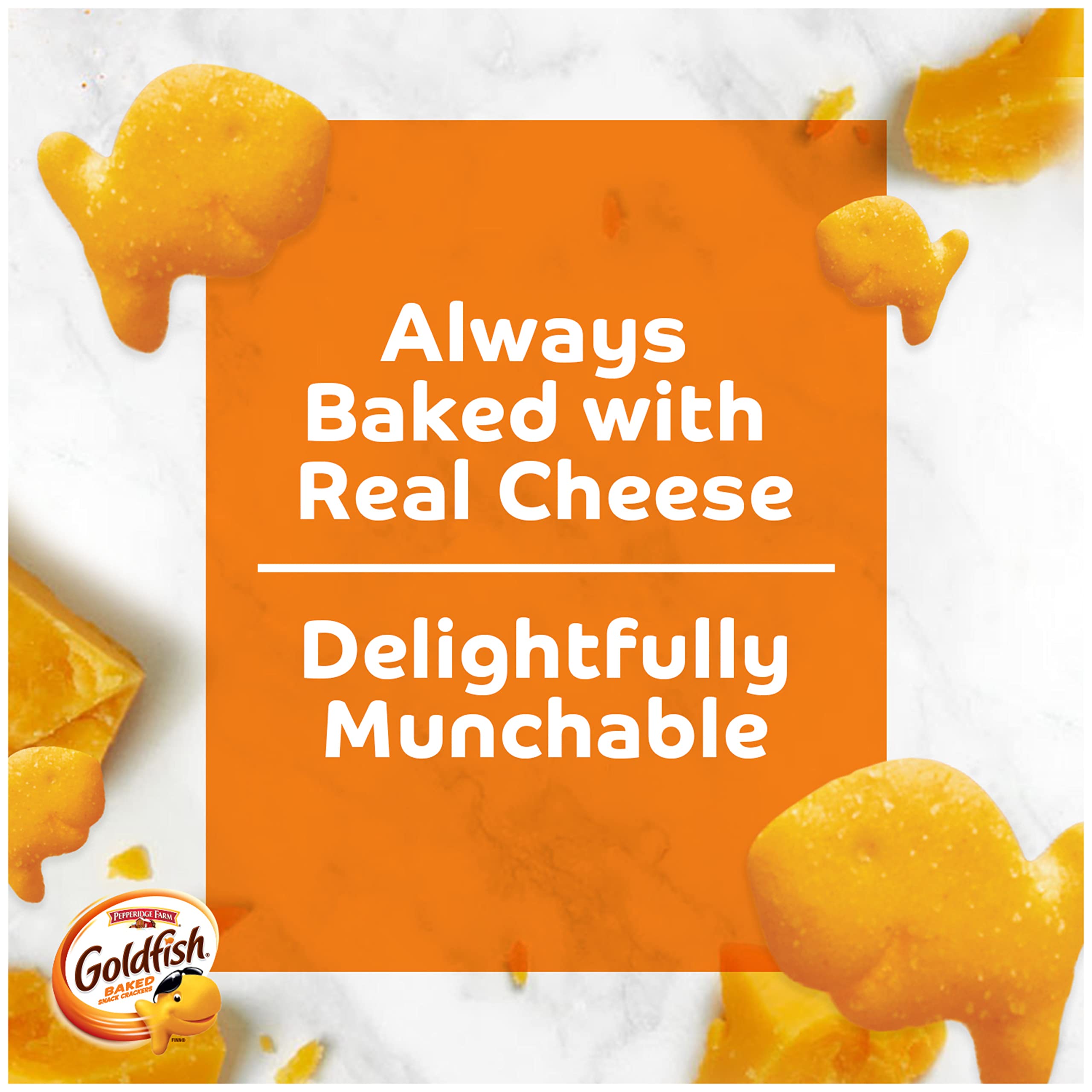Goldfish Crackers Big Smiles Variety Pack | Cheddar, Colors & Pretzels | 30 Snack Packs