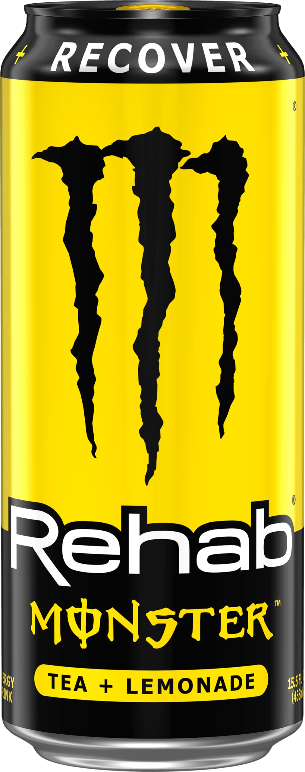 Monster Rehab Peach Tea + Energy, Energy Iced Tea, 15.5 Ounce (Pack of 24) - Collins Global Snack Store