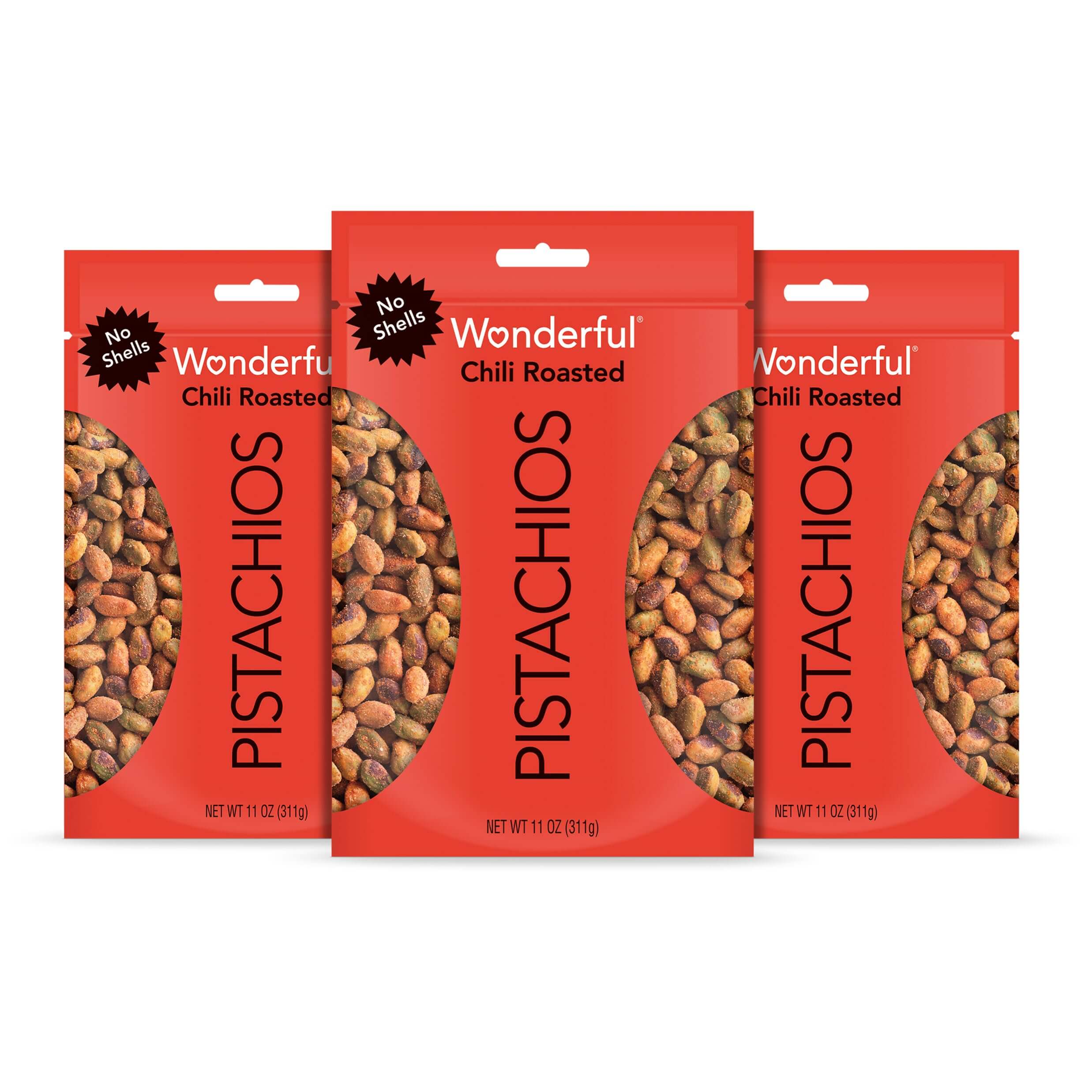 Wonderful Pistachios No Shells, 3 Flavors Mixed Variety Pack of 9 (0.75 Ounce), Roasted & Salted Nuts (4), Chili (3), Honey (2), Protein Snacks, Gluten Free, Pantry Staples, Healthy Snacks Variety Pack for Adults, Stocking Stuffers - Collins Global Snack Store