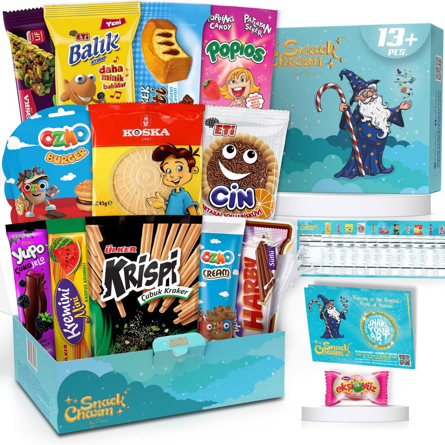 Exotic Snacks, Mega International Snack Box, Imported Snacks, Candy Box from Around the World, Exotic Care Package, World Candy Box, Foreign Variety Pack of Treats, European Sweets, Giftable Snack - Collins Global Snack Store