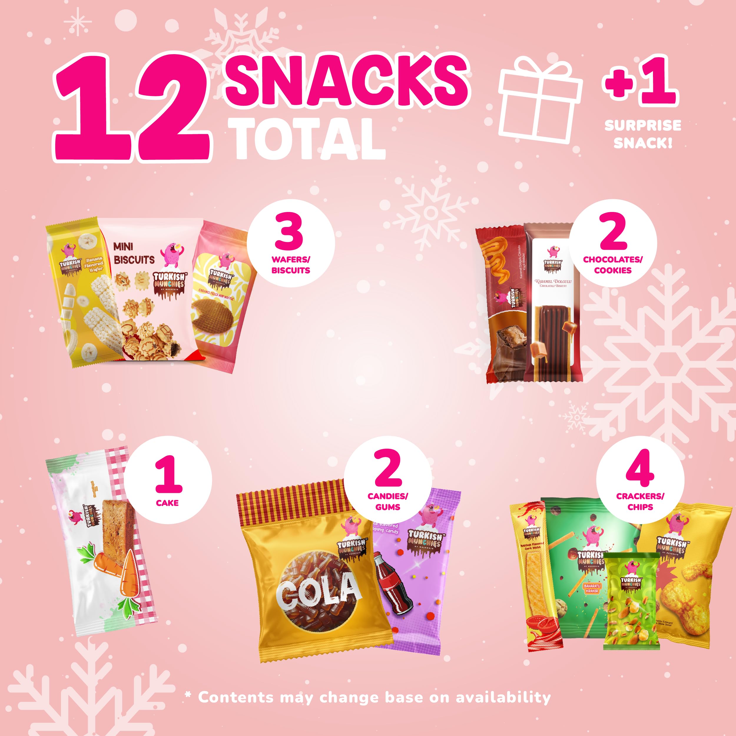 Turkish Munchies by Muekzoin Midi International Snack Box | Premium and Exotic Foreign Unique Snack Food Gifts Included | Try Extraordinary Turkish Gourmet Snacks | Candies from Around the World | Fantastic Space Themed Box | 12 Full-Size Snacks - Collins Global Snack Store