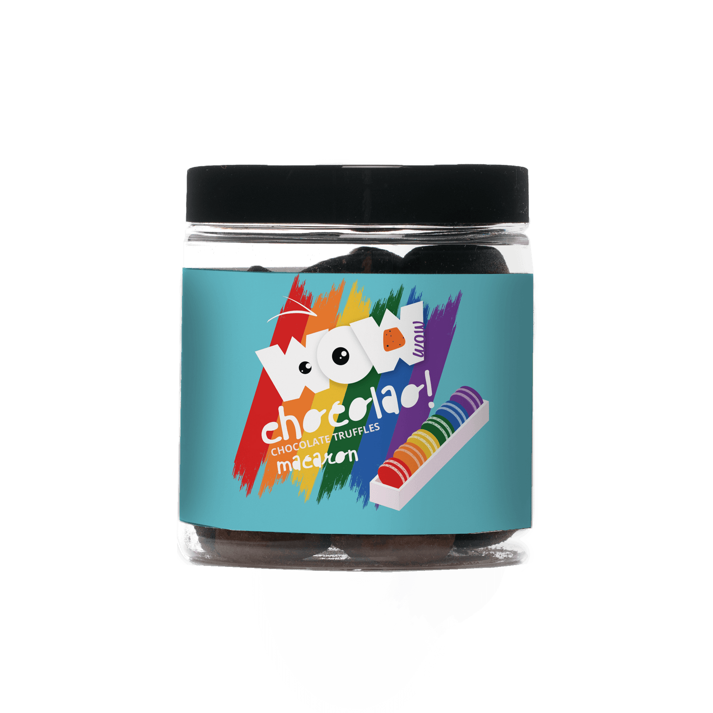 Macaron Pride month Chocolate Truffles - 130g Gifting jar-0