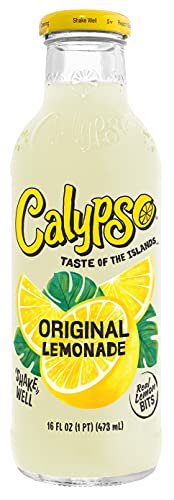 Calypso Lemonades | Made with Real Fruit and Natural Flavors | Original Lemonade, 16 Fl Oz (Pack of 12) - Collins Global Snack Store