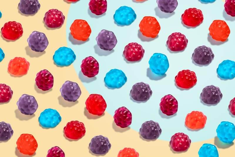 Albanese World's Best Gummi Rainforest Frogs, 5lbs of Candy - Collins Global Snack Store