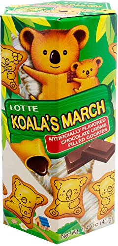 Lotte Koala's March Cookie with Chocolate Cream, 1.45 oz - Collins Global Snack Store