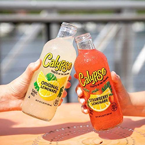 Calypso Lemonades | Made with Real Fruit and Natural Flavors | Original Lemonade, 16 Fl Oz (Pack of 12) - Collins Global Snack Store