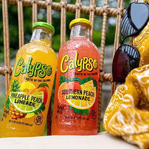 Calypso Lemonades | Made with Real Fruit and Natural Flavors | Original Lemonade, 16 Fl Oz (Pack of 12) - Collins Global Snack Store