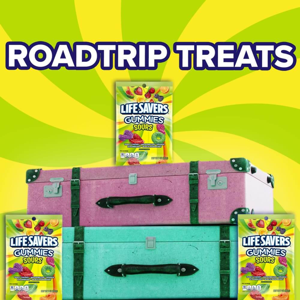Life Savers Sours Gummies Candy Bag, 7 ounce (Pack of 1) - Collins Global Snack Store