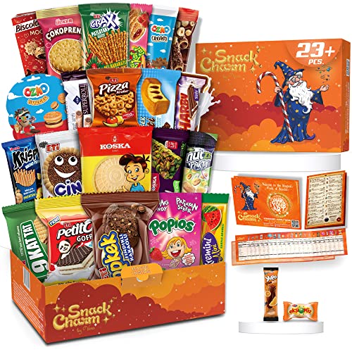 Exotic Snacks, Mega International Snack Box, Imported Snacks, Candy Box from Around the World, Exotic Care Package, World Candy Box, Foreign Variety Pack of Treats, European Sweets, Giftable Snack - Collins Global Snack Store