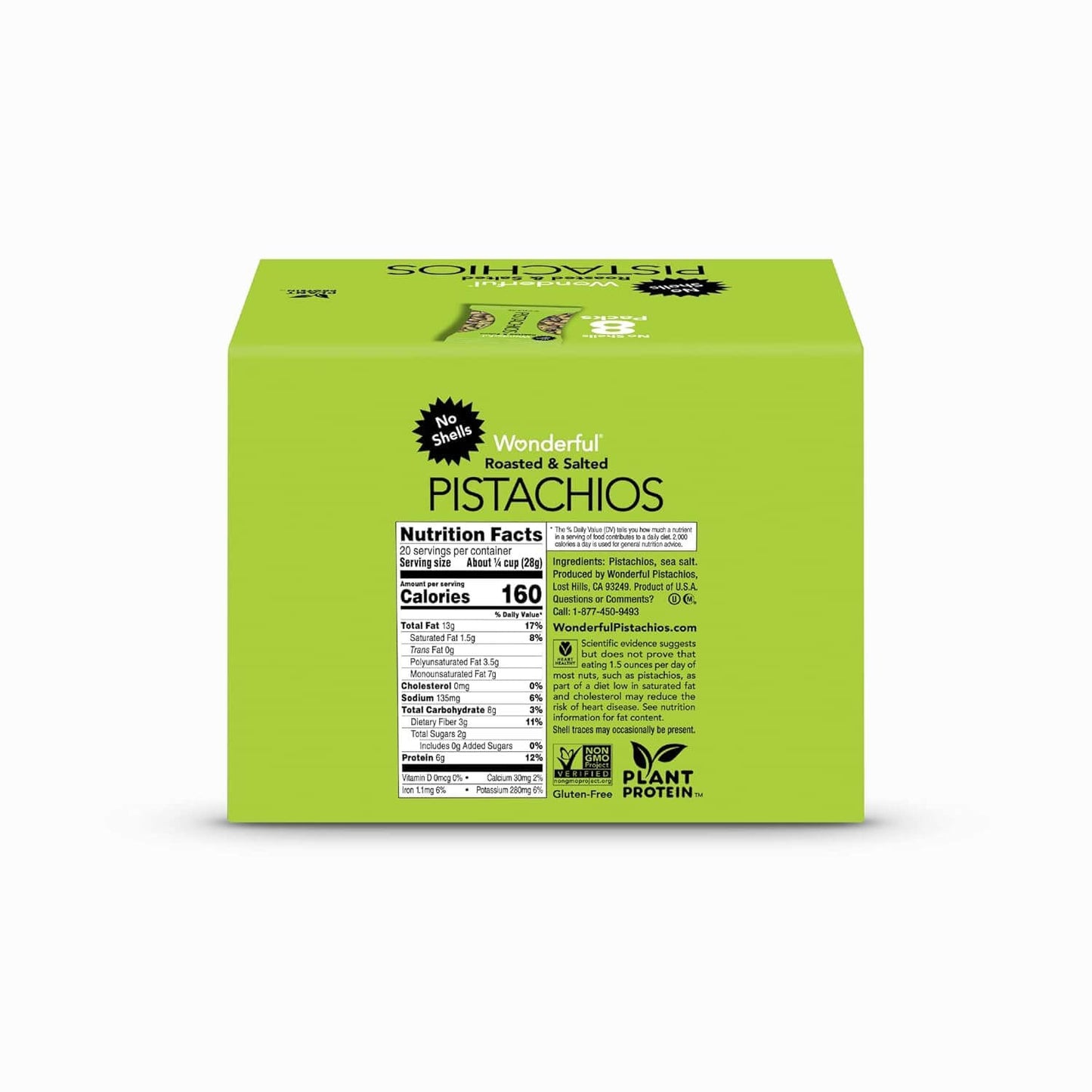 Wonderful Pistachios No Shells - Mixed Variety Pack (9 x 0.75oz)