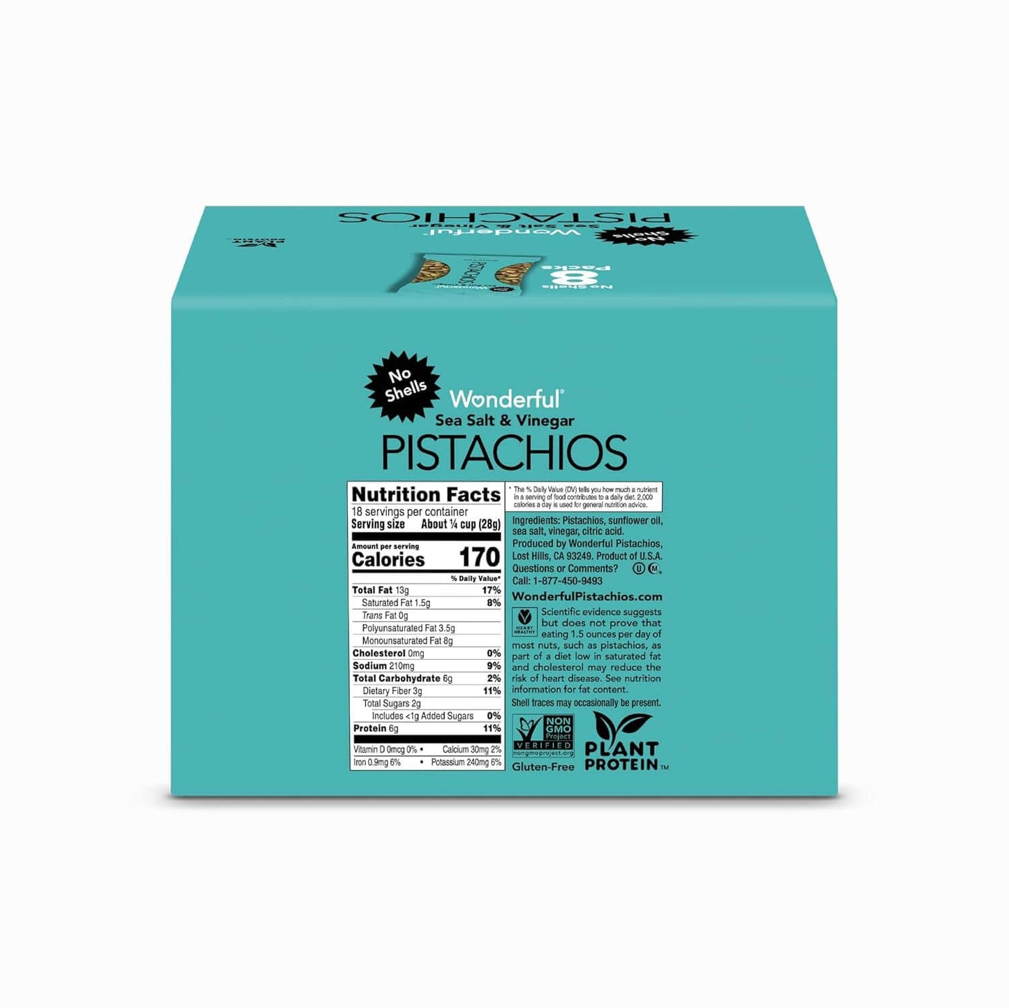 Wonderful Pistachios No Shells - Mixed Variety Pack (9 x 0.75oz)