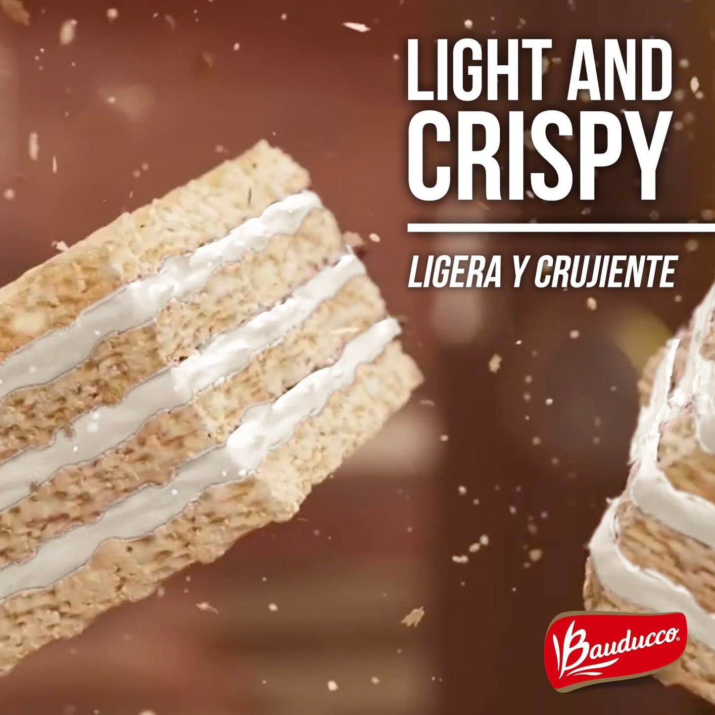 Bauducco Chocolate & Vanilla Wafer Cookies - Convenient Single Serve Wafer Cookies With 3 Layers of Cream - Delicious Sweet Snack on the go or Dessert 28.2oz (Pack of 20) - Collins Global Snack Store