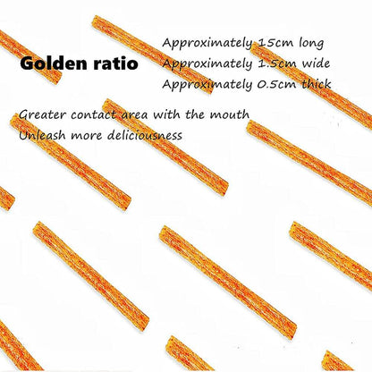 Chinese Spicy Latiao Gluten Strips in golden ratio for maximum flavor and enjoyment.