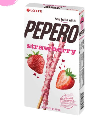 Viral Hot Korean Pepero – Spicy Chocolate Biscuit Sticks with strawberry flavor and pink coating.