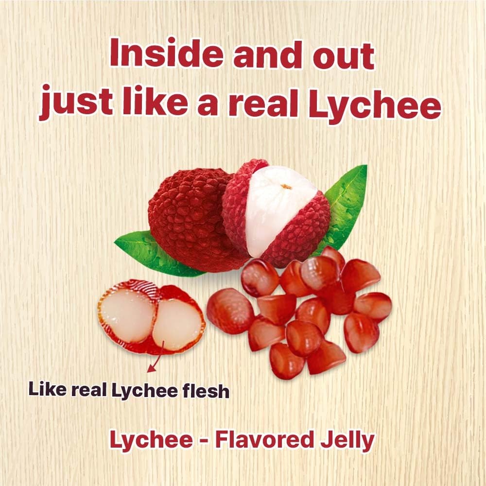 Korean Fruit Jelly Candy – Assorted Chewy Gummy Snacks – 5 Fruity Flavors (Grape, Plum, Lychee, Kiwi, Mango) – Individually Wrapped – Perfect for Kids & Adults – 알맹이젤리 (5 Flavor Mix–2.4oz(67g) × 5pack) - Collins Global Snack Store