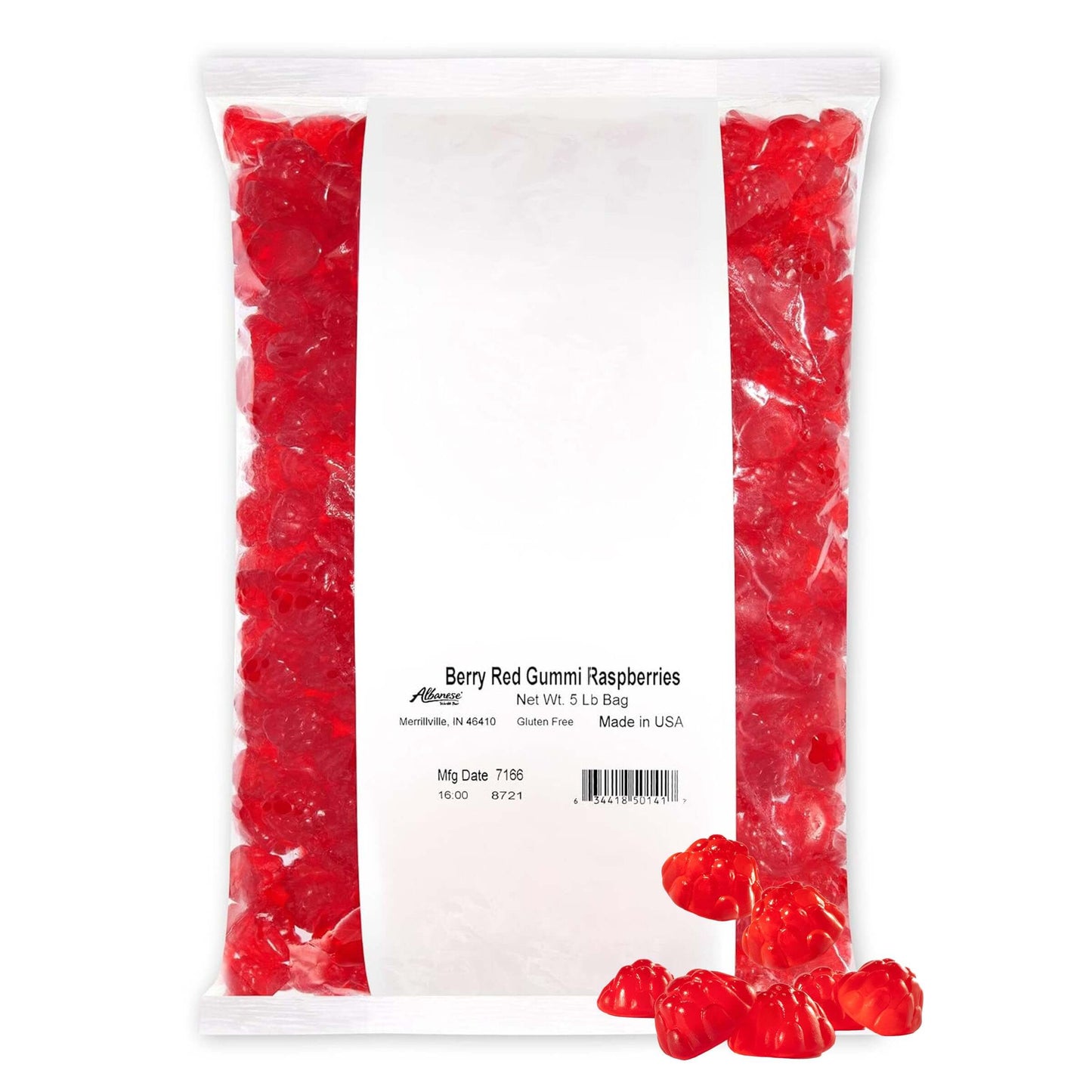 Albanese World's Best Gummi Rainforest Frogs, 5lbs of Candy - Collins Global Snack Store