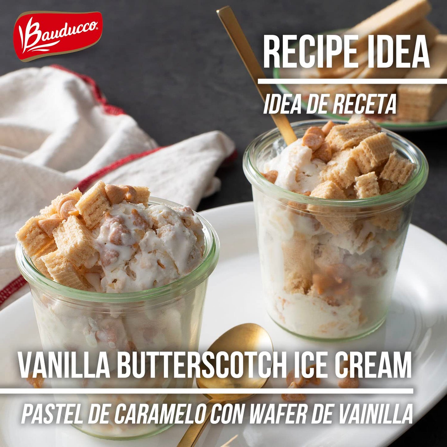 Bauducco Chocolate & Vanilla Wafer Cookies - Convenient Single Serve Wafer Cookies With 3 Layers of Cream - Delicious Sweet Snack on the go or Dessert 28.2oz (Pack of 20) - Collins Global Snack Store