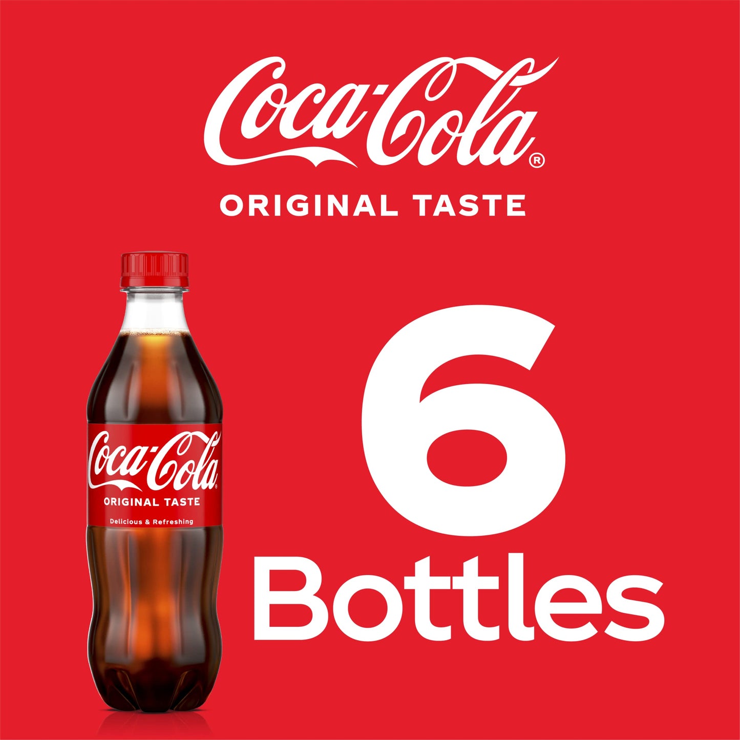 Coca-Cola, 16.9 fl oz, 6 Pack - Collins Global Snack Store