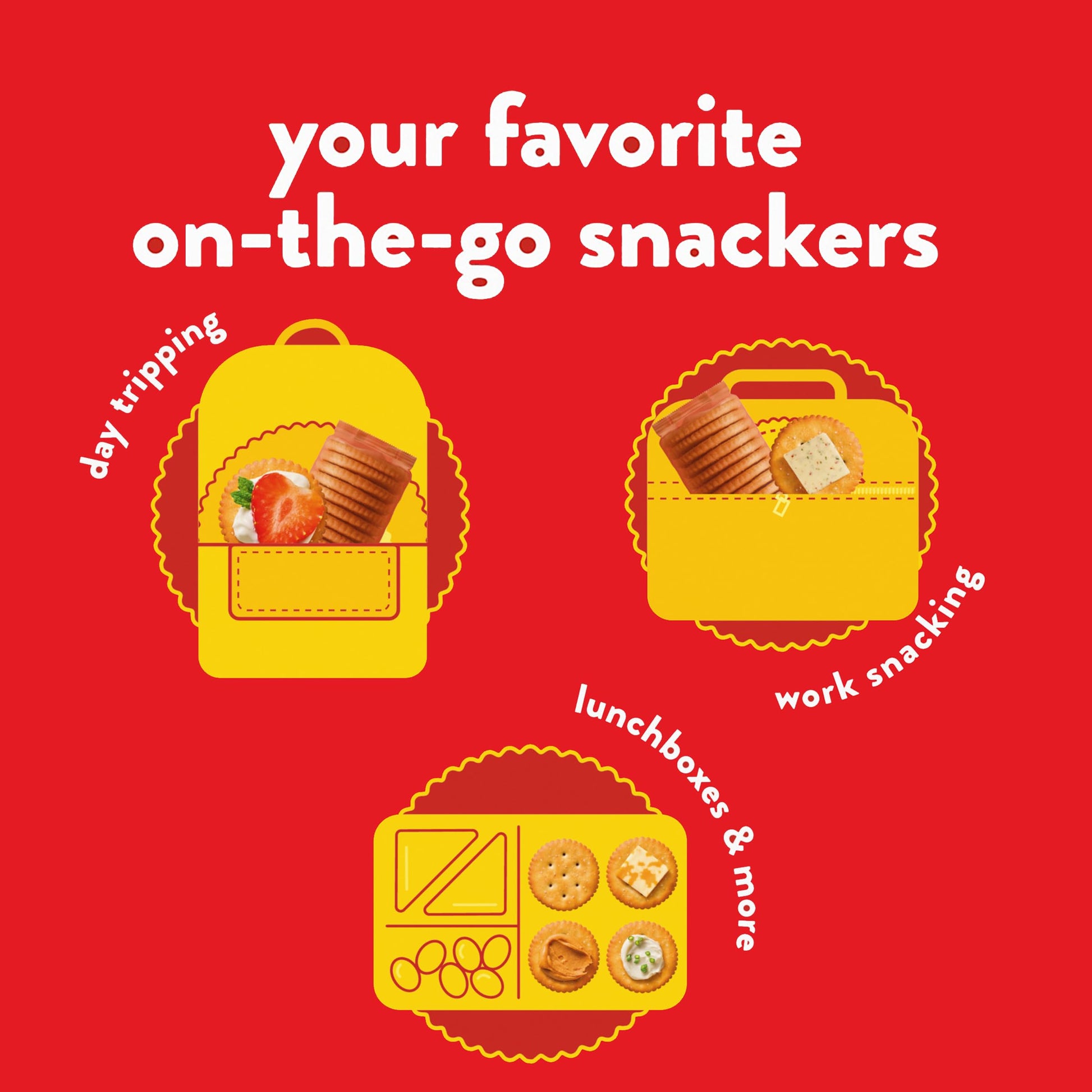 RITZ Fresh Stacks Original Crackers, Party Size, Travel Snacks, 23.7 oz (16 Multi Snack Packs) - Collins Global Snack Store