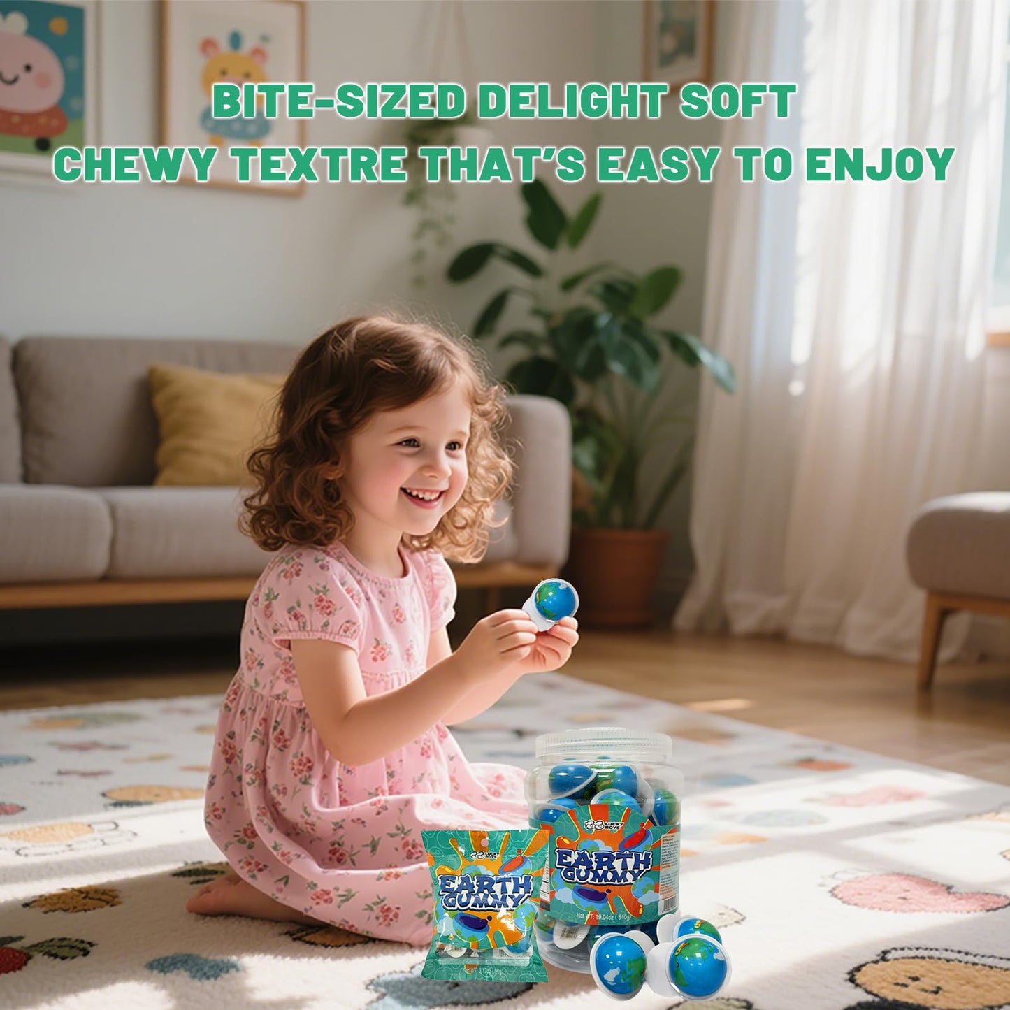 Lucky Boys Eyeball Gummy Candy - 30 Pieces with Fruity Liquid Center | Halloween Party Treat