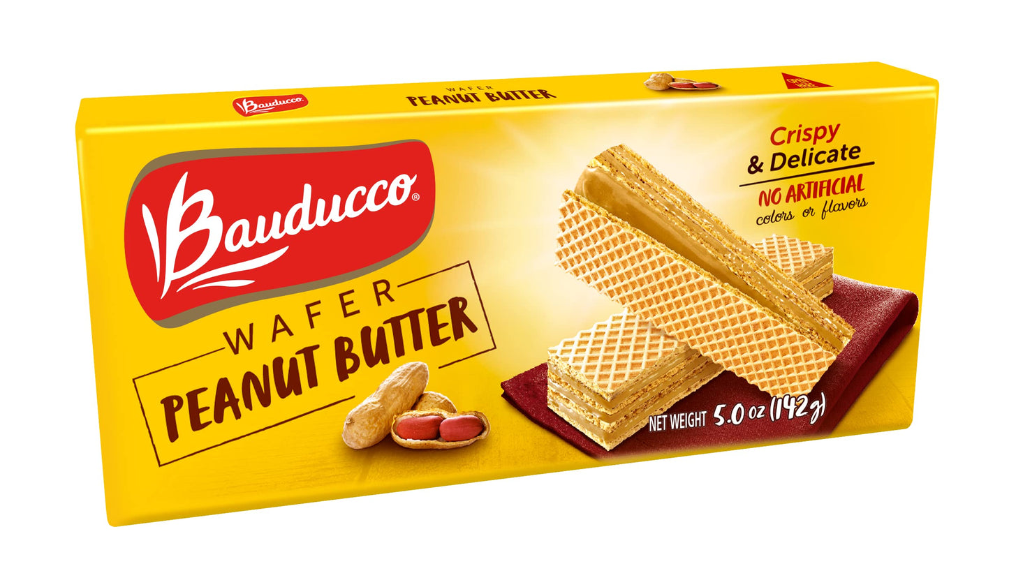 Bauducco Chocolate & Vanilla Wafer Cookies - Convenient Single Serve Wafer Cookies With 3 Layers of Cream - Delicious Sweet Snack on the go or Dessert 28.2oz (Pack of 20) - Collins Global Snack Store