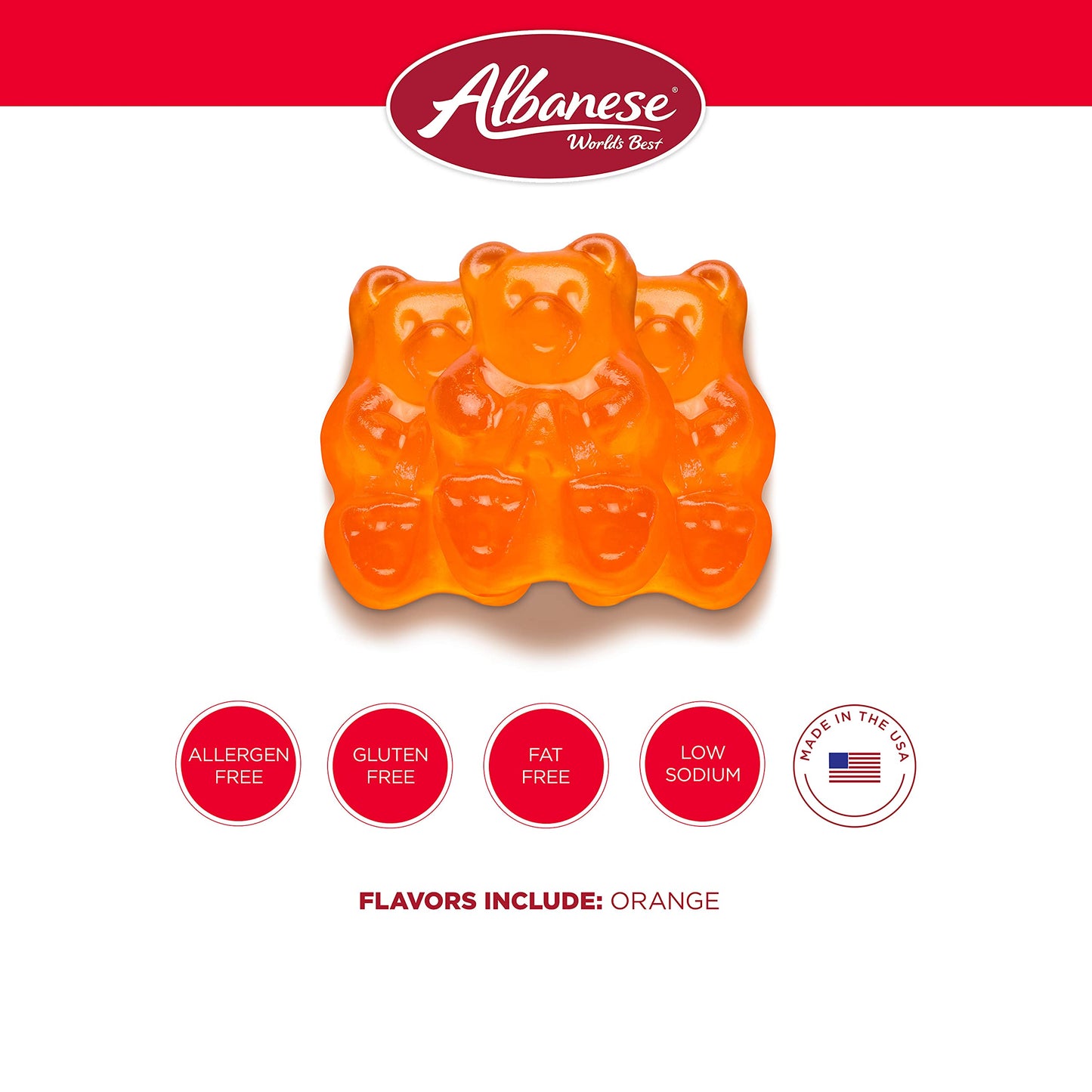 Albanese World's Best 12 Flavor Gummi Bears | 5lbs of Candy | 12 Unique Flavors, Gluten Free, Fat Free, Soft and Chewy Gummy | Cherry, Blue Raspberry, Mango and More | Great Snack for Travel and Kids - Collins Global Snack Store