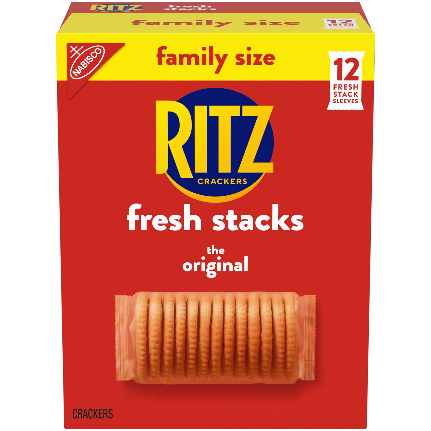 RITZ Fresh Stacks Original Crackers, Party Size, Travel Snacks, 23.7 oz (16 Multi Snack Packs)