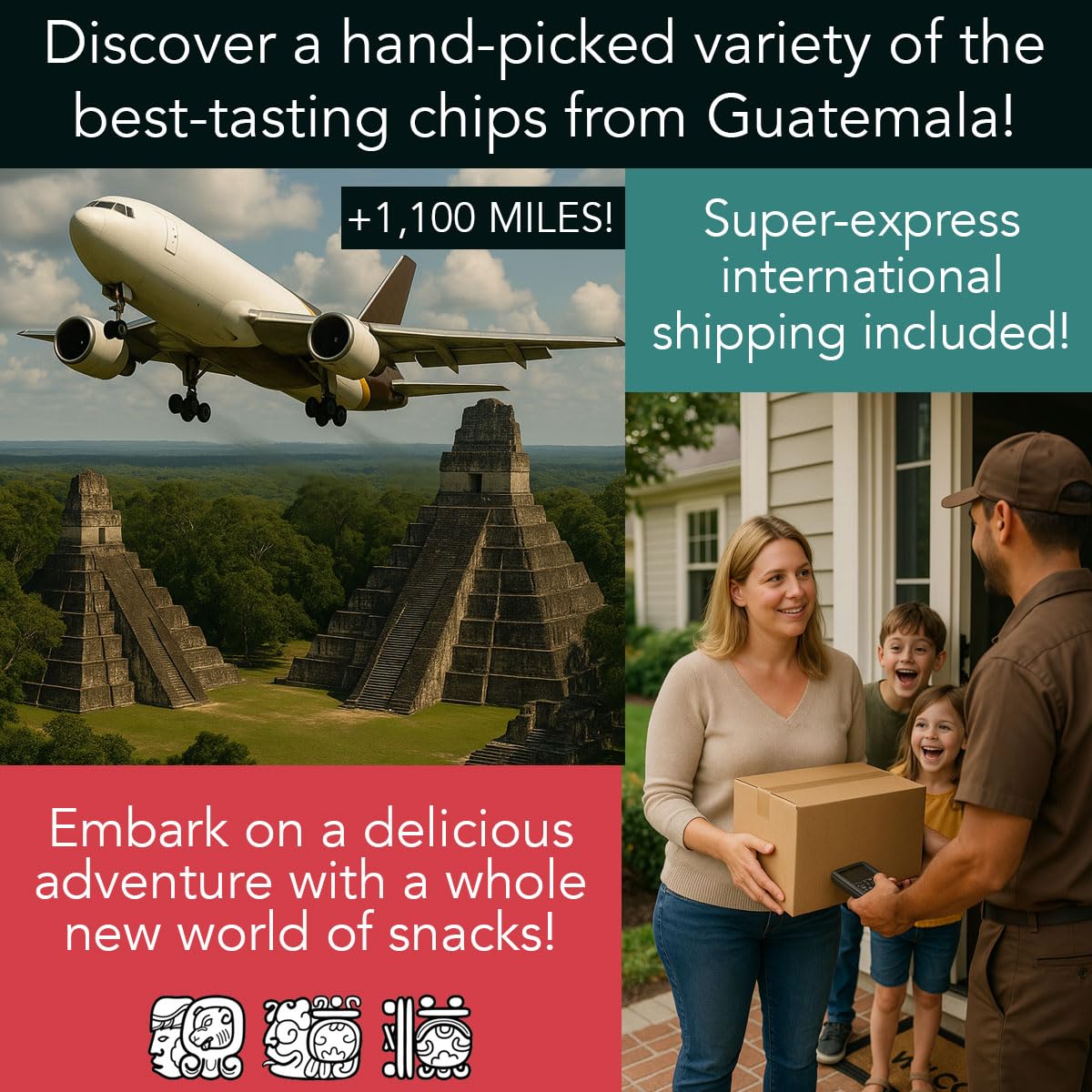 Charloo International Snack Box + Free Surprise Gift! - Guatemala Snacks from Around the World Box - Foreign Snack Box - Exotic Snacks - Weird Snacks - International Snacks Unique Chips Vending Machine, Small 19 Pcs - Collins Global Snack Store