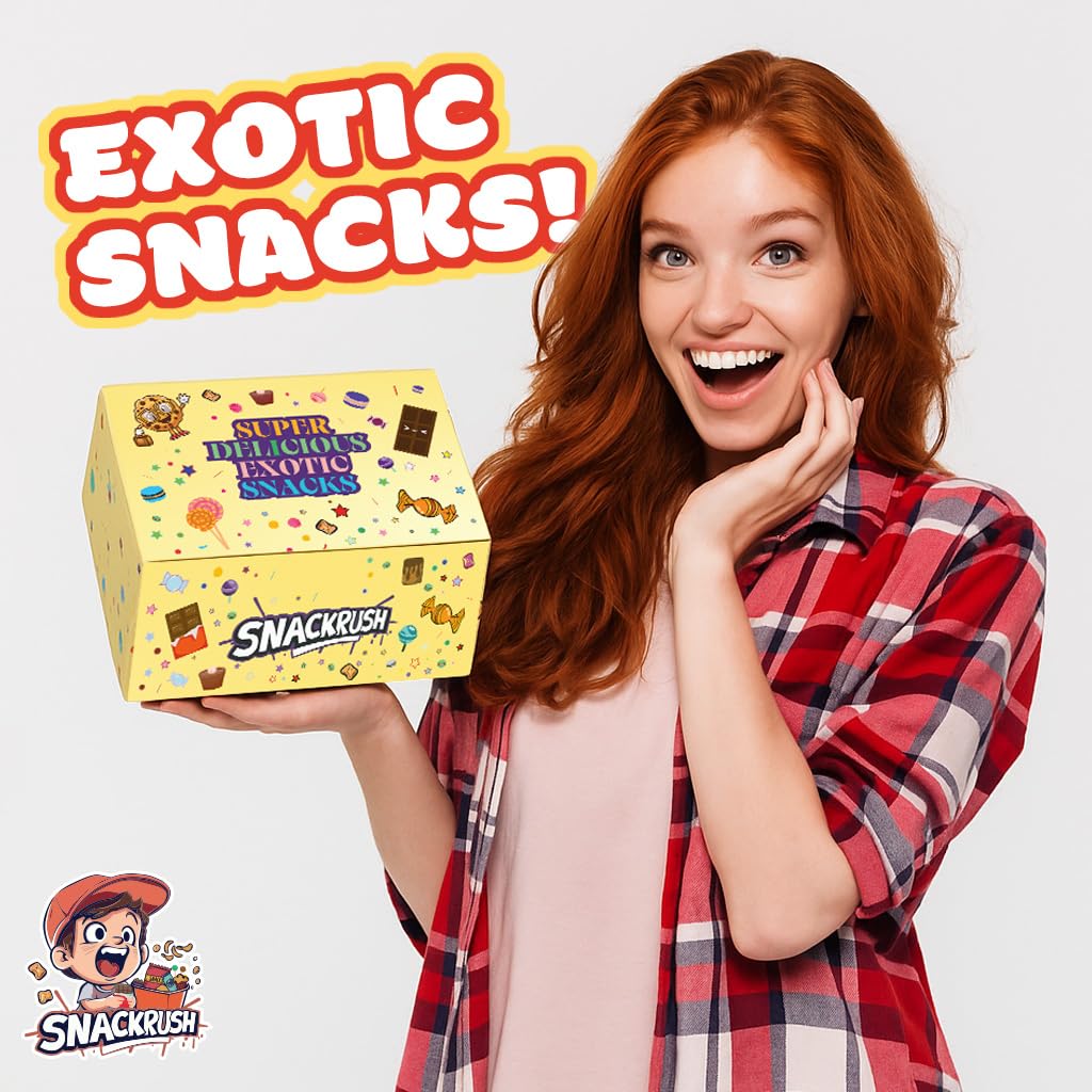 International Snack Box, 14+ Unique Treats, Snacks From Around the World, Universal Yums for Office, Family, Gifts And Parties, Suitable for use by Children and Adults, Foreign Snack Box - Collins Global Snack Store