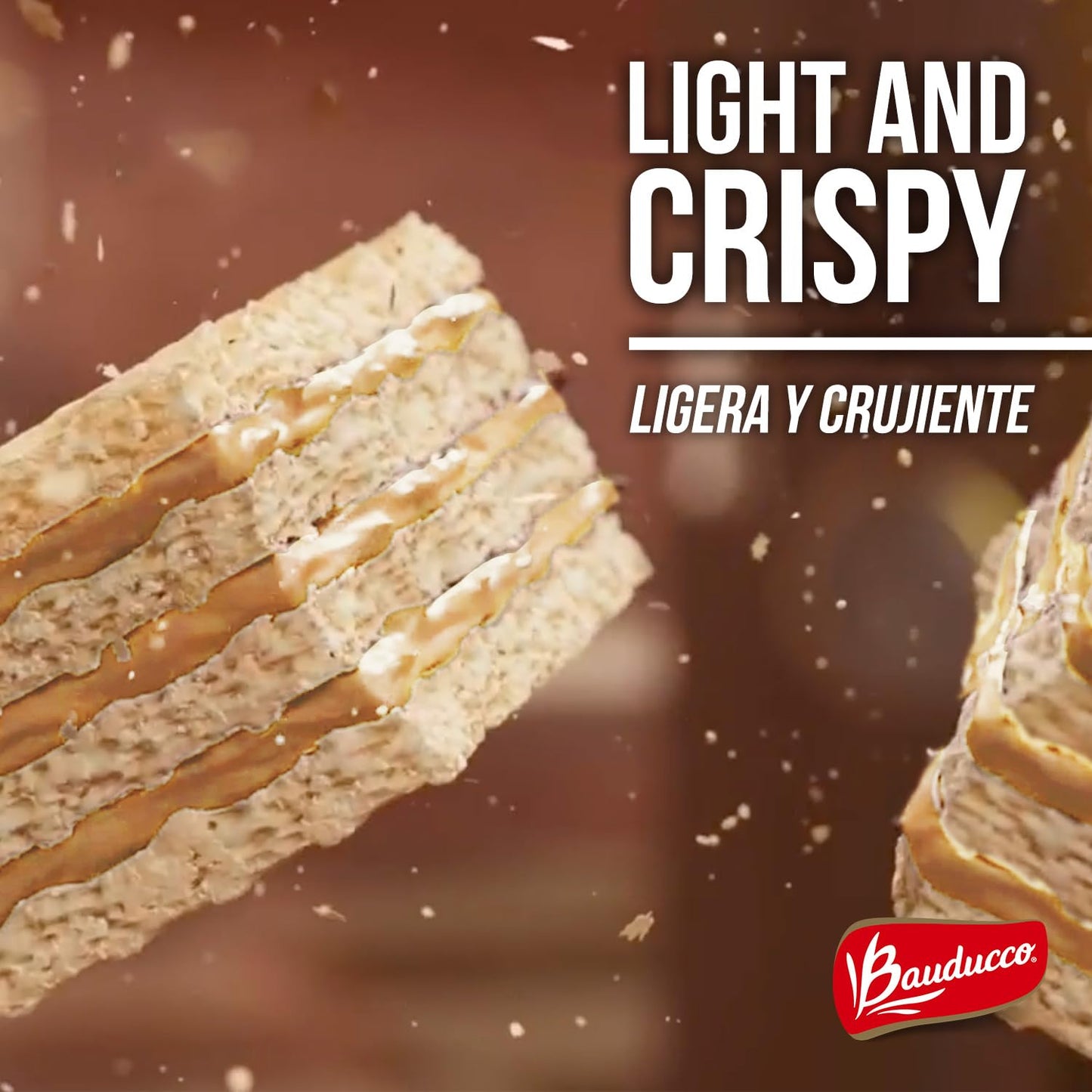 Bauducco Chocolate & Vanilla Wafer Cookies - Convenient Single Serve Wafer Cookies With 3 Layers of Cream - Delicious Sweet Snack on the go or Dessert 28.2oz (Pack of 20) - Collins Global Snack Store