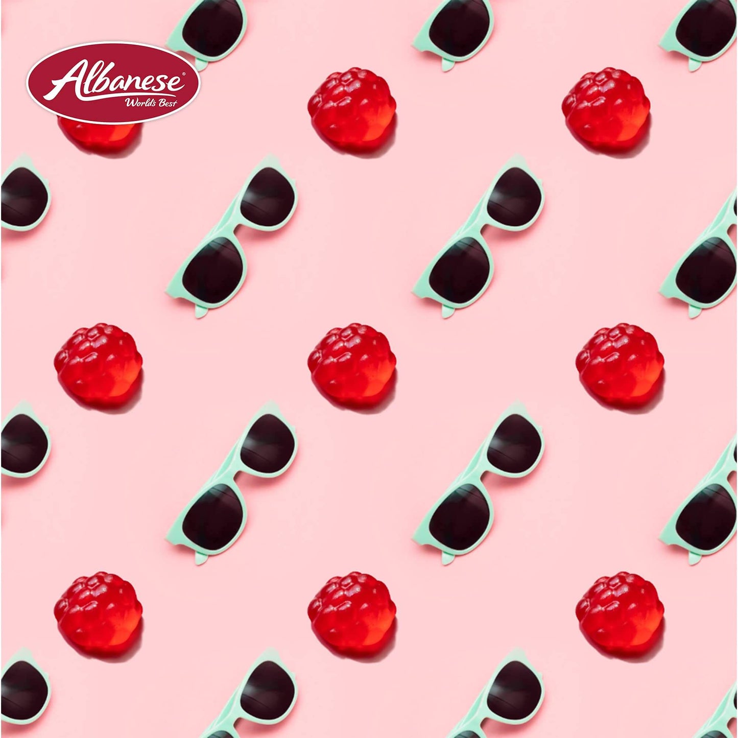 Albanese World's Best Gummi Rainforest Frogs, 5lbs of Candy - Collins Global Snack Store