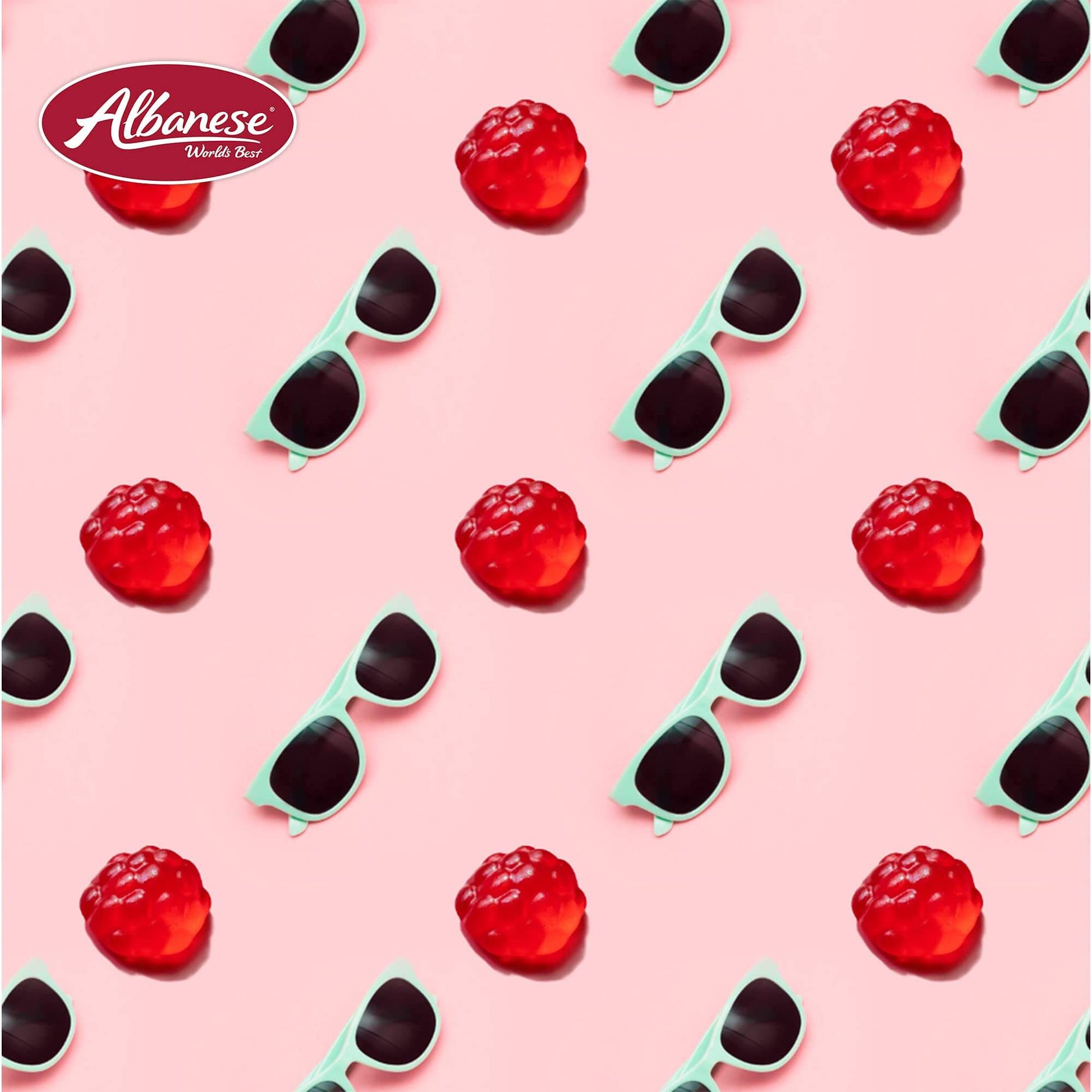 Albanese World's Best Gummi Rainforest Frogs, 5lbs of Candy - Collins Global Snack Store