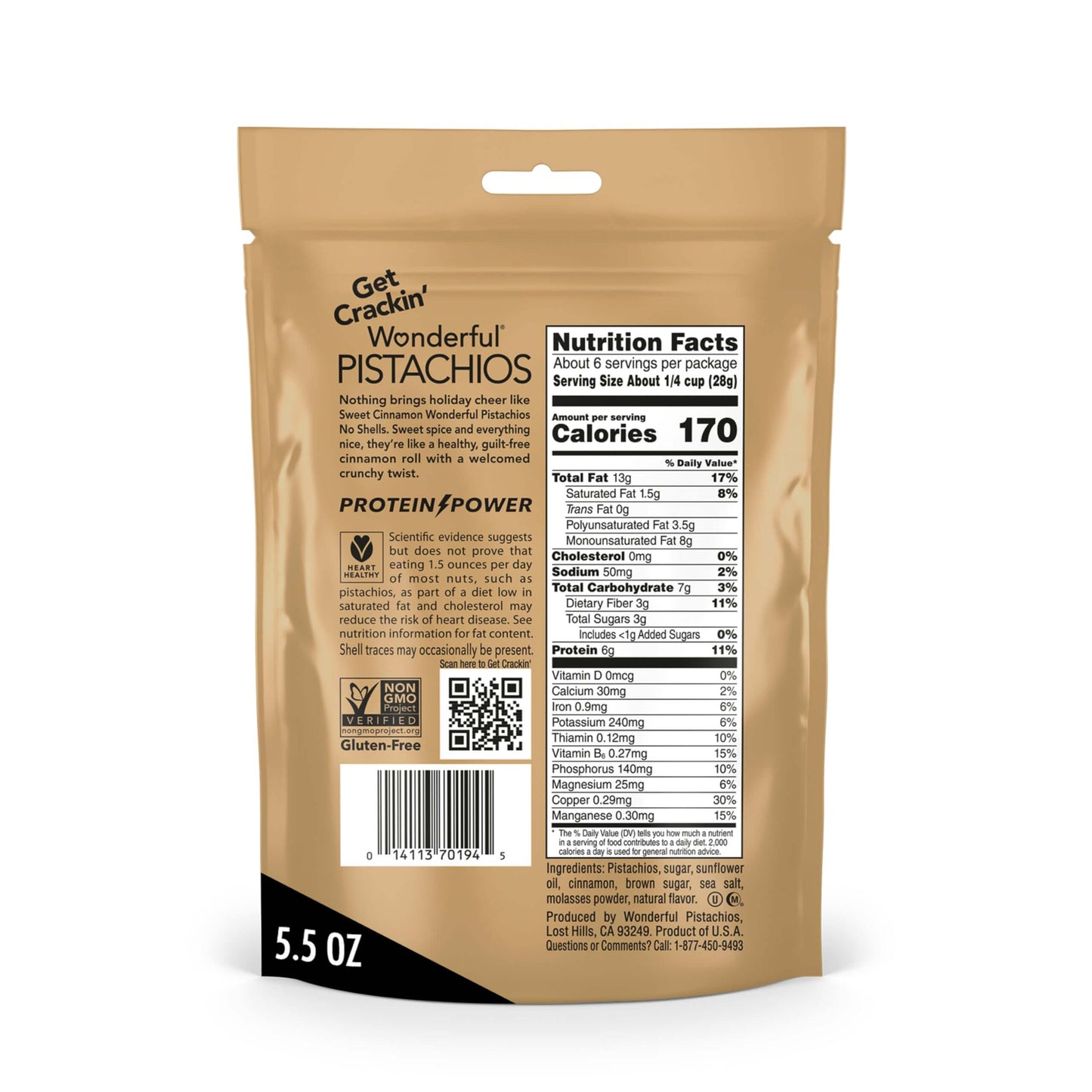 Wonderful Pistachios No Shells - Mixed Variety Pack (9 x 0.75oz)