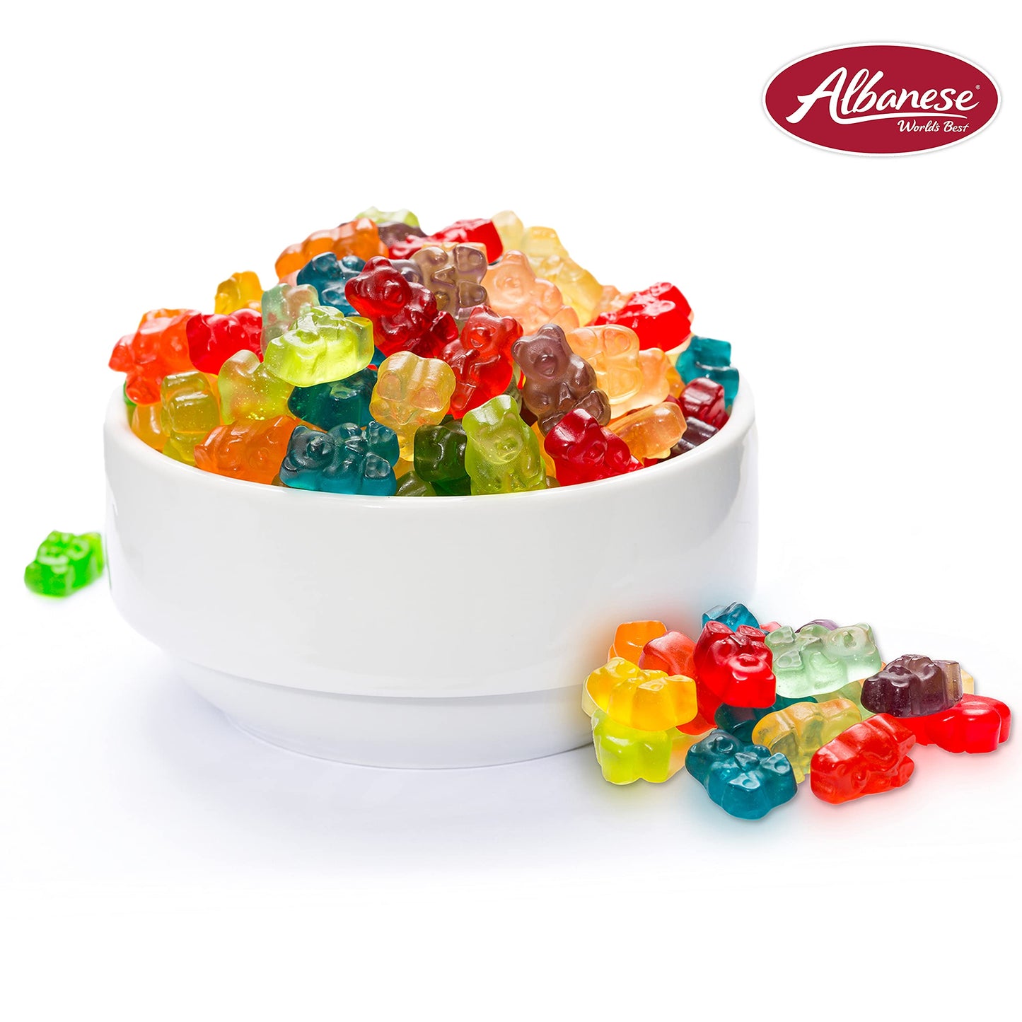 Albanese World's Best 12 Flavor Gummi Bears | 5lbs of Candy | 12 Unique Flavors, Gluten Free, Fat Free, Soft and Chewy Gummy | Cherry, Blue Raspberry, Mango and More | Great Snack for Travel and Kids - Collins Global Snack Store