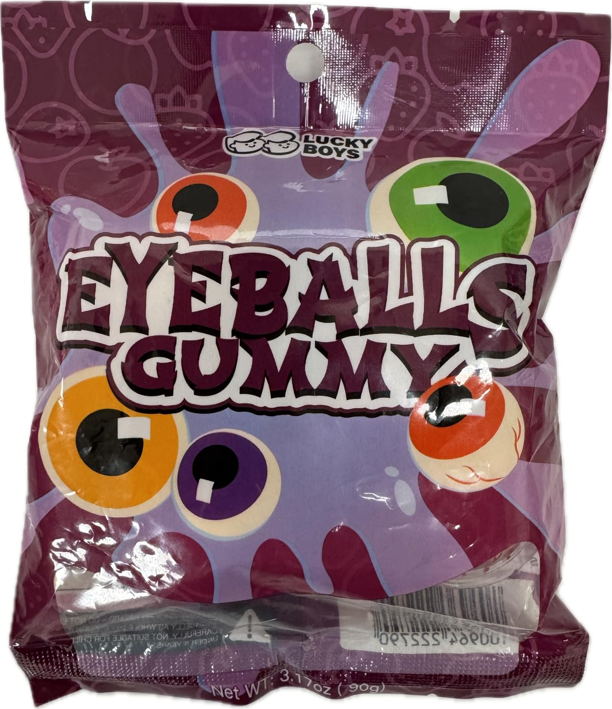 Lucky Boys Eyeball Gummy Candy - 30 Pieces with Fruity Liquid Center | Halloween Party Treat