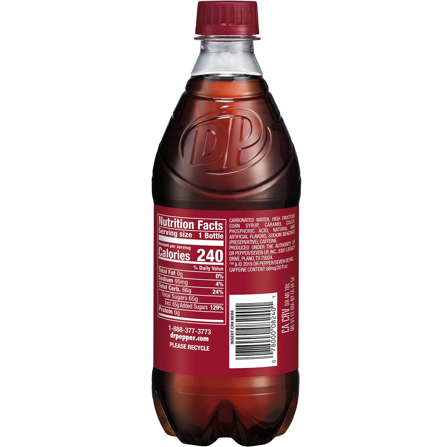 DR PEPPER - 16.9 OZ, 6 PK - Collins Global Snack Store