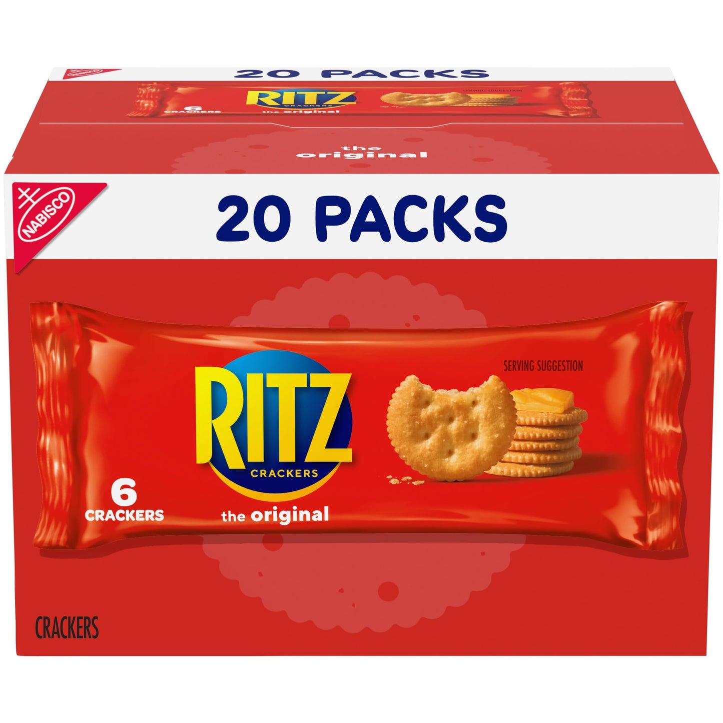 RITZ Fresh Stacks Original Crackers, Party Size, Travel Snacks, 23.7 oz (16 Multi Snack Packs)