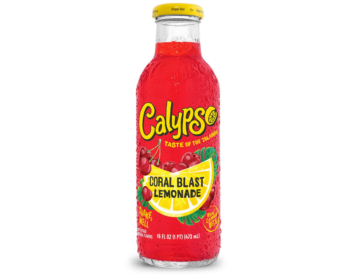Calypso Lemonades | Made with Real Fruit and Natural Flavors | Original Lemonade, 16 Fl Oz (Pack of 12) - Collins Global Snack Store
