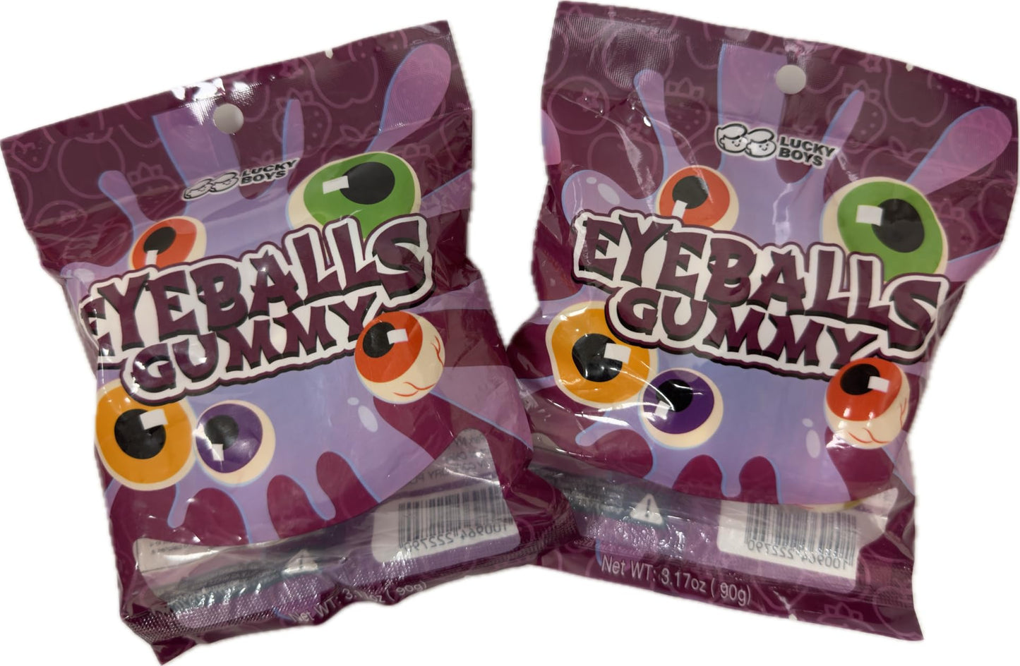 Lucky Boys Eyeball Gummy Candy - 30 Pieces with Fruity Liquid Center | Halloween Party Treat