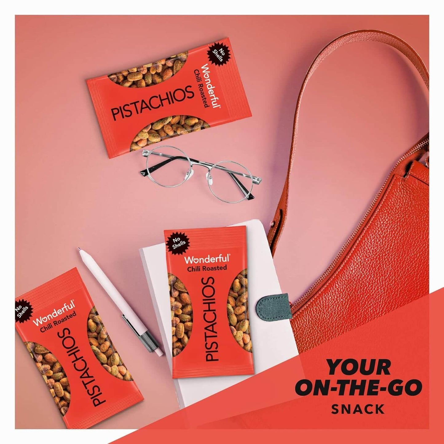 Wonderful Pistachios No Shells, 3 Flavors Mixed Variety Pack of 9 (0.75 Ounce), Roasted & Salted Nuts (4), Chili (3), Honey (2), Protein Snacks, Gluten Free, Pantry Staples, Healthy Snacks Variety Pack for Adults, Stocking Stuffers - Collins Global Snack Store