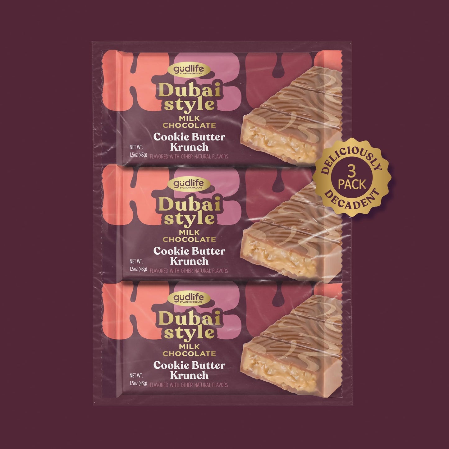 Dubai Chocolate Bars by Gudlife - Premium Gourmet Chocolate Gift Set