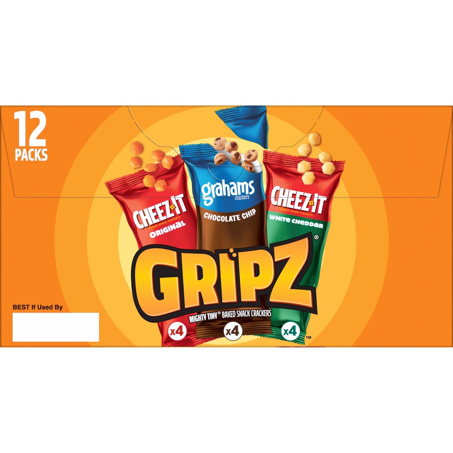 Cheez-It Cheese Crackers, Baked Snack Crackers, Lunch Snacks, Variety Pack, 12.1oz Box (12 Packs) - Collins Global Snack Store