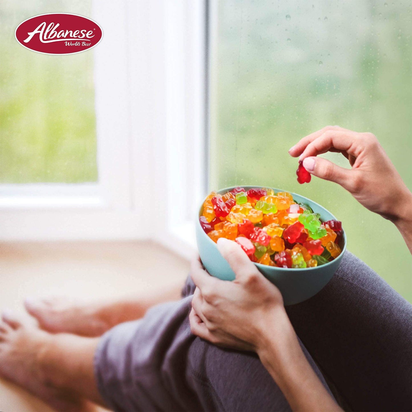 Albanese World's Best Gummi Rainforest Frogs, 5lbs of Candy - Collins Global Snack Store