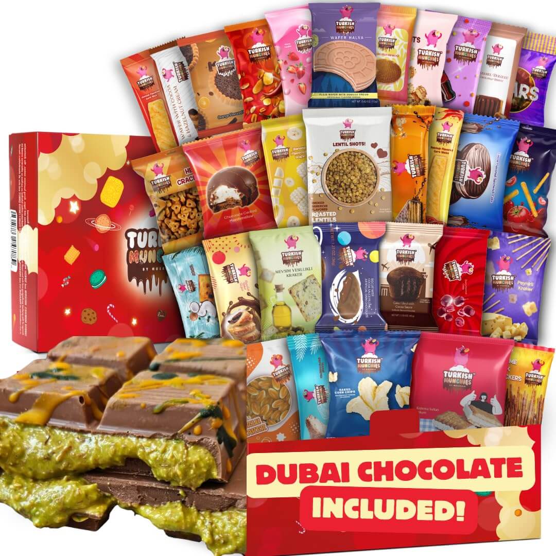 Midi International Snack Box | Premium Exotic Foreign Snacks | Unique Snack Food Gifts Included | Light Blue Space Theme | Candies from Around the World | 12 Full-Size + 1 Bonus Snacks - Collins Global Snack Store