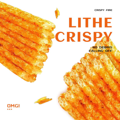 Chinese Spicy Latiao Gluten Strips - crispy and flavorful gluten snacks coated in bold spices.