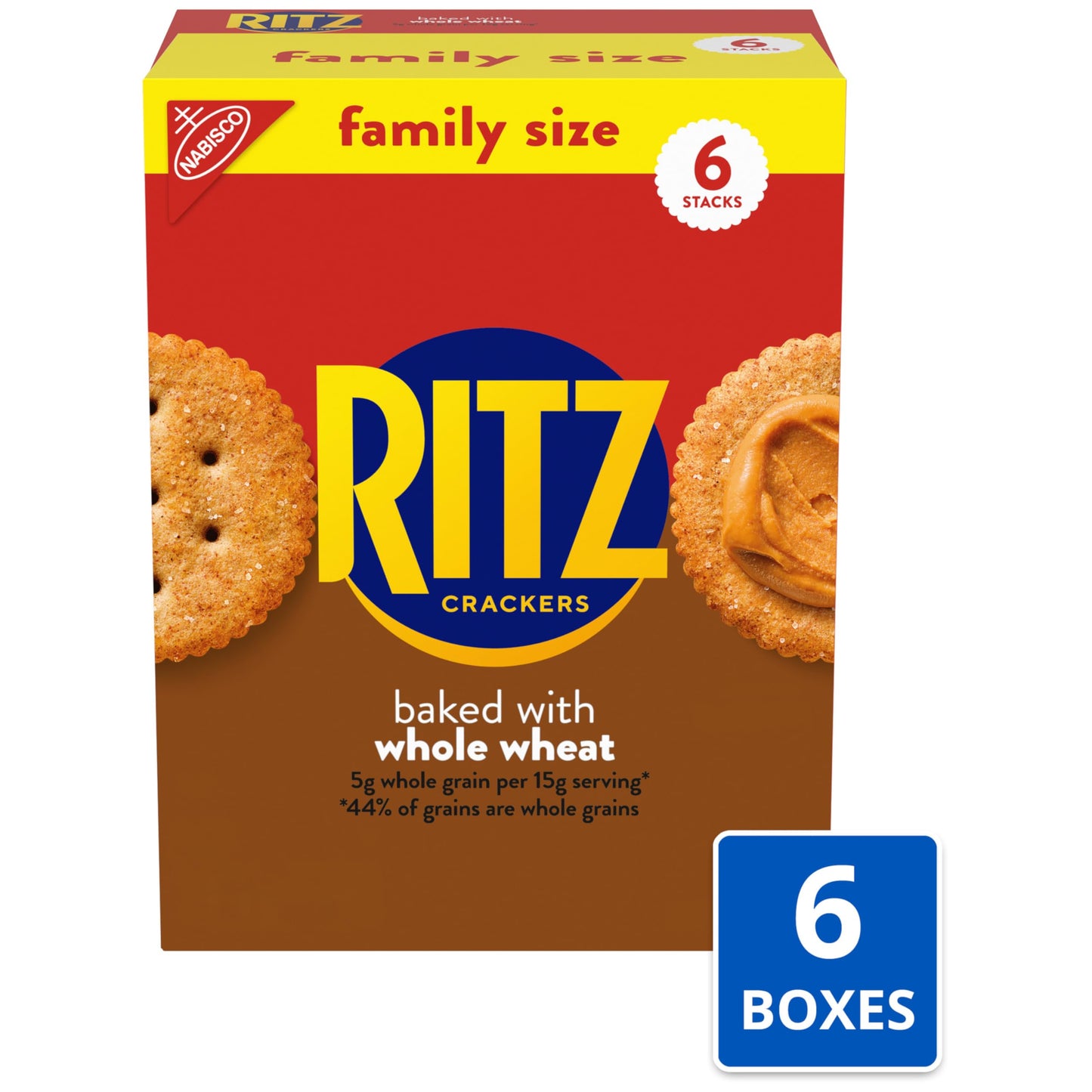 RITZ Fresh Stacks Original Crackers, Party Size, Travel Snacks, 23.7 oz (16 Multi Snack Packs)